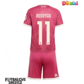 Real Madrid Rodrygo Goes #11 Dětské Alternativní dres komplet 2026-27 Krátký Rukáv (+ trenýrky)